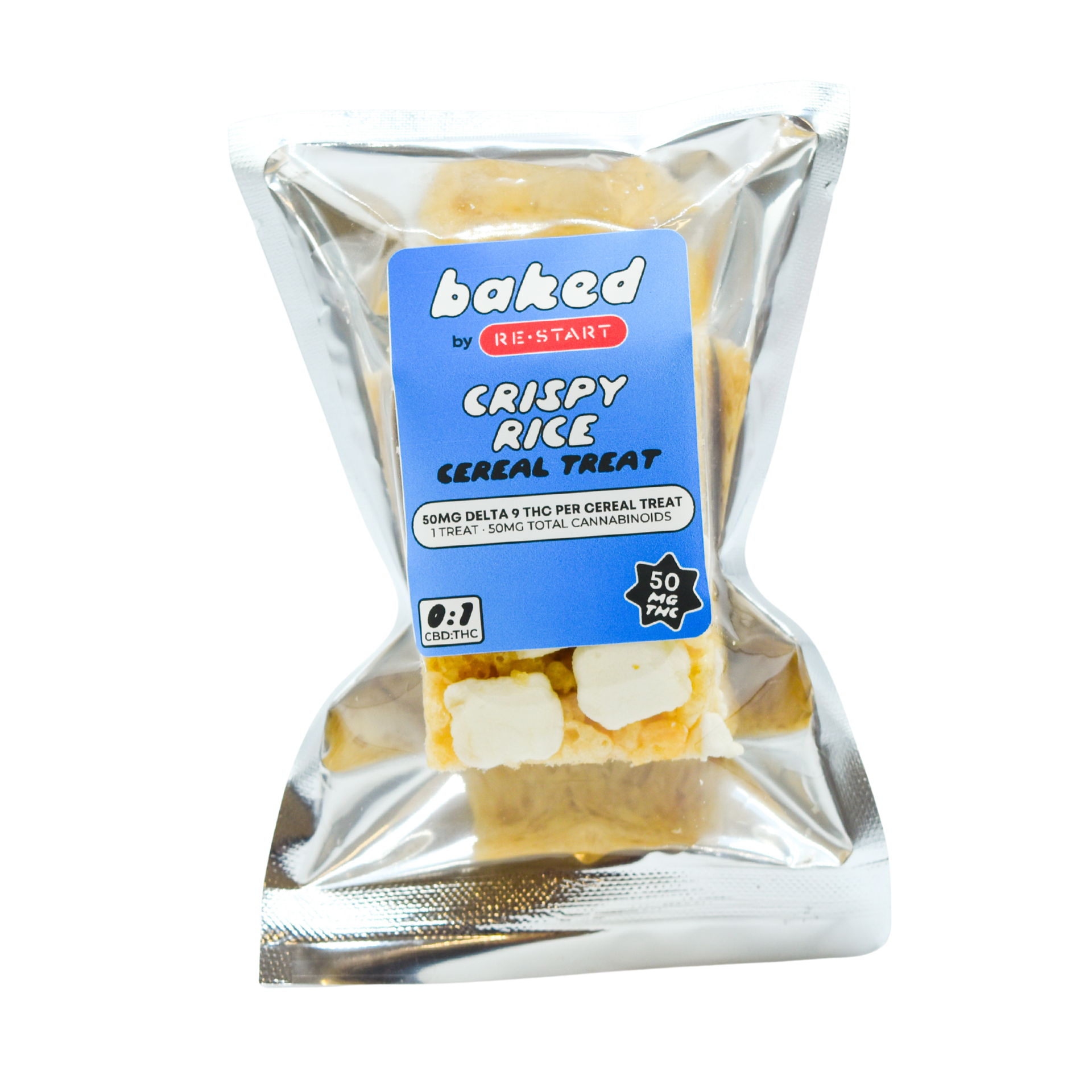 Delta 9 THC 50mg Rice Cereal Treat 1-ct